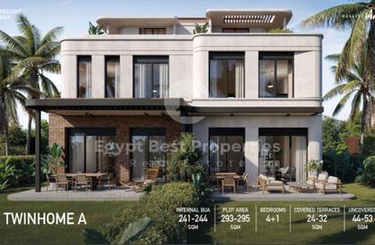 Townhouse - 3 - 3 for sale in Crescent Walk - 5th Settlement Compounds - The 5th Settlement - New Cairo City - Cairo