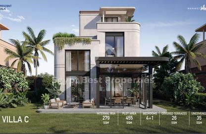 Townhouse - 3 - 3 for sale in Crescent Walk - 5th Settlement Compounds - The 5th Settlement - New Cairo City - Cairo