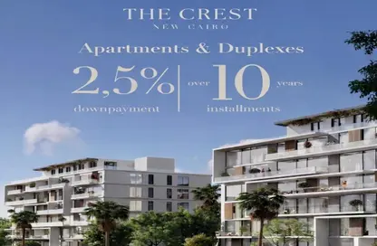 Apartment - 3 Bedrooms - 3 Bathrooms for sale in The Crest - 5th Settlement Compounds - The 5th Settlement - New Cairo City - Cairo