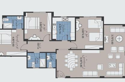 Apartment - 3 Bedrooms - 3 Bathrooms for sale in Bait Alwatan - The 5th Settlement - New Cairo City - Cairo