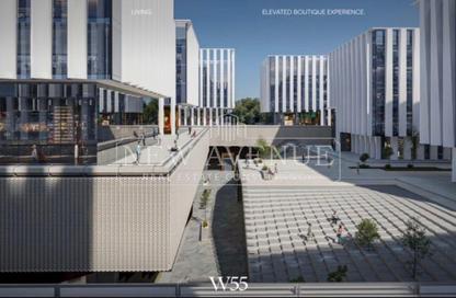 Office Space - Studio - 2 Bathrooms for sale in The Water Way - North Investors Area - New Cairo City - Cairo