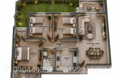 Apartment - 3 Bedrooms - 2 Bathrooms for sale in Citalia - New Obour City - Qalyubia
