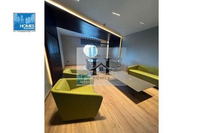 Half Floor - Studio - 3 Bathrooms for rent in South Teseen St. - The 5th Settlement - New Cairo City - Cairo