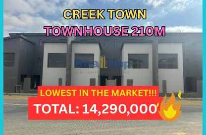 Townhouse - 3 Bedrooms - 3 Bathrooms for sale in Creek Town - The 1st Settlement - New Cairo City - Cairo Townhouse - 3 Bedrooms - 3 Bathrooms for sale in Creek Town - The 1st Settlement - New Cairo City - Cairo