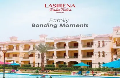 Chalet - 2 Bedrooms - 2 Bathrooms for sale in Lasirena Palm Beach - Al Ain Al Sokhna - Suez