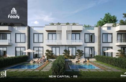 تاون هاوس - 3 غرف نوم - 5 حمامات للبيع في R8 - العاصمة الإدارية الجديدة - القاهرة