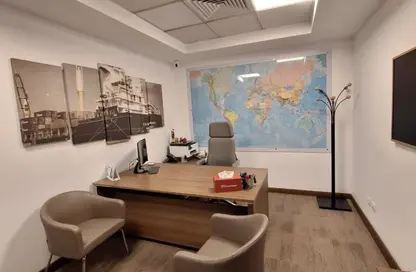 Office Space - 4 Bedrooms - 2 Bathrooms for rent in Bank Center Street - South Teseen St. - The 5th Settlement - New Cairo City - Cairo