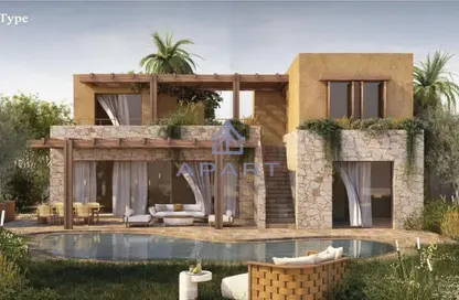 تاون هاوس - 4 غرف نوم - 3 حمامات للبيع في رملة ليك سايد - قسم الضبعة - الساحل الشمالي