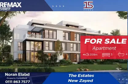 Apartment - 3 Bedrooms - 4 Bathrooms for sale in The Estates - Sheikh Zayed Compounds - Sheikh Zayed City - Giza