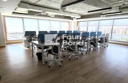 Office Space - Studio - 3 Bathrooms for rent in Concord Plaza - South Investors Area - New Cairo City - Cairo