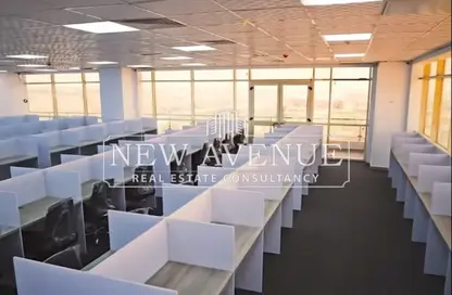 Office Space - Studio - 3 Bathrooms for rent in Bank Center Street - South Teseen St. - The 5th Settlement - New Cairo City - Cairo