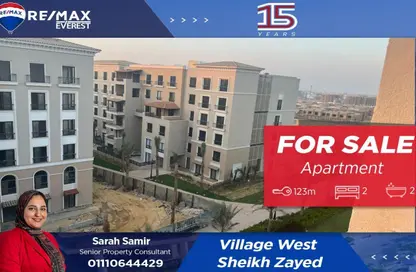 شقة - 2 غرف نوم - 2 حمامات للبيع في فيلدج ويست - كمبوندات الشيخ زايد - الشيخ زايد - الجيزة