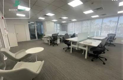 Office Space - Studio - 2 Bathrooms for rent in Cairo Festival City - North Investors Area - New Cairo City - Cairo