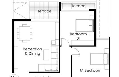 Apartment - 2 Bedrooms - 2 Bathrooms for sale in Palm Hills New Cairo - 5th Settlement Compounds - The 5th Settlement - New Cairo City - Cairo
