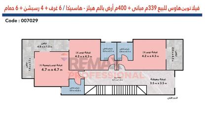 فيلا - 6 غرف نوم - 6 حمامات للبيع في هاسيندا ويست - راس الحكمة - الساحل الشمالي