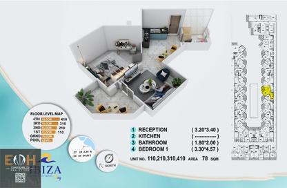 Apartment - 1 Bedroom - 1 Bathroom for sale in Al Ahyaa District - Hurghada - Red Sea