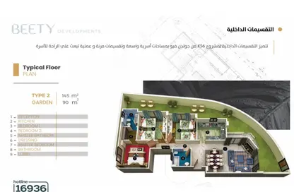 شقة - 3 غرف نوم - 2 حمامات للبيع في بيت الوطن - التجمع الخامس - مدينة القاهرة الجديدة - القاهرة