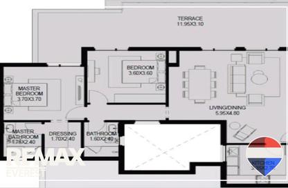 Penthouse - 2 Bedrooms - 2 Bathrooms for sale in O West - 6 October Compounds - 6 October City - Giza