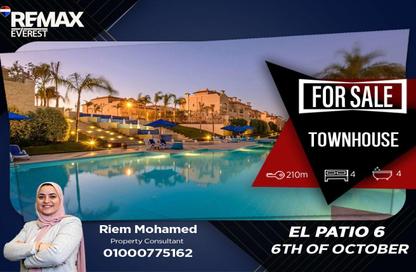 Townhouse - 4 Bedrooms - 4 Bathrooms for sale in Al  Rabwa - Sheikh Zayed Compounds - Sheikh Zayed City - Giza