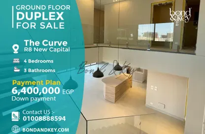 Duplex - 4 Bedrooms - 3 Bathrooms for sale in The Curve - New Capital Compounds - New Capital City - Cairo Duplex - 4 Bedrooms - 3 Bathrooms for sale in The Curve - New Capital Compounds - New Capital City - Cairo