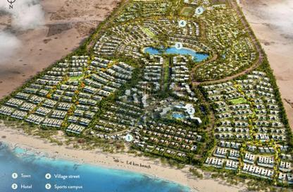 Chalet - 2 Bedrooms - 4 Bathrooms for sale in Ramla - Ras Al Hekma - North Coast