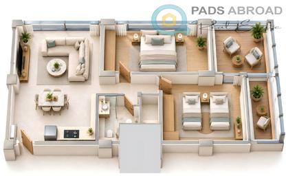 Apartment - 2 - 1 for sale in Al Ahyaa District - Hurghada - Red Sea
