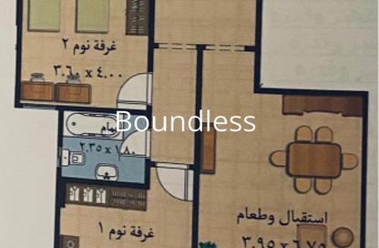 (بنتهاوس  (روف - 2 غرف نوم - 3 حمامات للبيع في إمارتس هايتس - قسم الضبعة - الساحل الشمالي