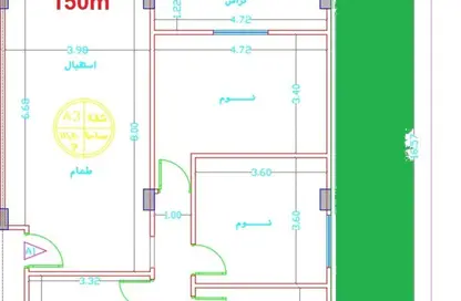 شقة - 3 غرف نوم - 1 حمام للبيع في المجاورة الرابعة - المنطقة الخامسة - مدينة الشروق - القاهرة