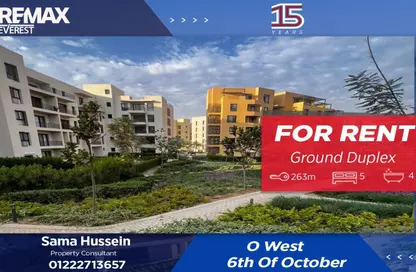 Apartment - 5 Bedrooms - 4 Bathrooms for rent in O West - 6 October Compounds - 6 October City - Giza