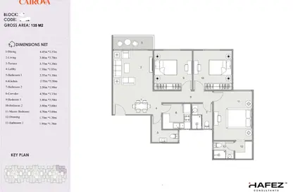 Apartment - 3 Bedrooms - 3 Bathrooms for sale in Cairova - The 6th Settlement - New Cairo City - Cairo