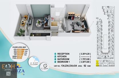 Apartment - 1 Bedroom - 1 Bathroom for sale in Al Ahyaa District - Hurghada - Red Sea
