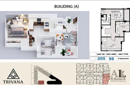 Apartment - 2 Bedrooms - 1 Bathroom for sale in Magawish - Hurghada - Red Sea