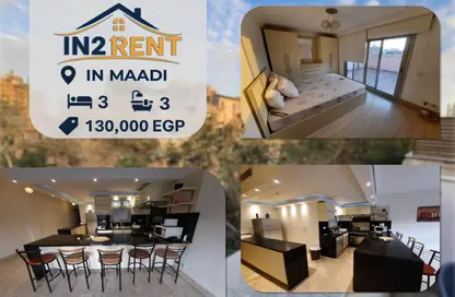 Duplex - 3 Bedrooms - 3 Bathrooms for rent in Port Said St. - Maadi - Hay El Maadi - Cairo