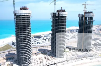 شقة - 3 غرف نوم - 3 حمامات للبيع في نورث ايدج تاورز - مدينة العلمين الجديدة - العلمين - الساحل الشمالي