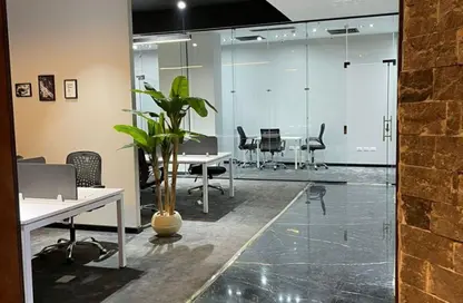 Office Space - 4 Bedrooms - 2 Bathrooms for rent in Bank Center Street - South Teseen St. - The 5th Settlement - New Cairo City - Cairo