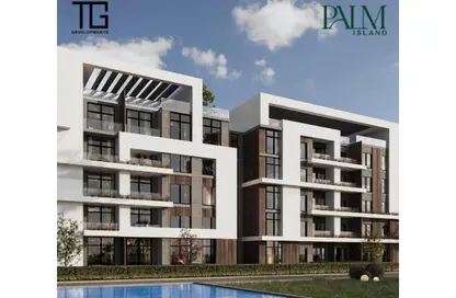 شقة - 3 غرف نوم - 2 حمامات للبيع في بالم ايلاند - كمبوندات الشروق - مدينة الشروق - القاهرة
