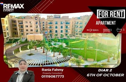 Apartment - 3 Bedrooms - 3 Bathrooms for rent in Diar 2 - 6 October Compounds - 6 October City - Giza