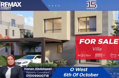 Villa - 3 Bedrooms - 4 Bathrooms for sale in O West - 6 October Compounds - 6 October City - Giza