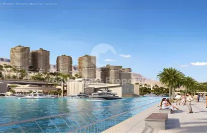 Penthouse - 4 Bedrooms - 4 Bathrooms for sale in Lasirena Palm Beach - Al Ain Al Sokhna - Suez