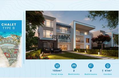 Chalet - 2 Bedrooms - 2 Bathrooms for sale in Sea View - Ras Al Hekma - North Coast