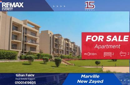 Apartment - 2 Bedrooms - 2 Bathrooms for sale in Rivers - New Zayed City - Sheikh Zayed City - Giza