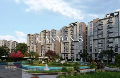Townhouse - 4 Bedrooms - 3 Bathrooms for sale in Canyon 8 - R8 - New Capital City - Cairo Townhouse - 4 Bedrooms - 3 Bathrooms for sale in Canyon 8 - R8 - New Capital City - Cairo