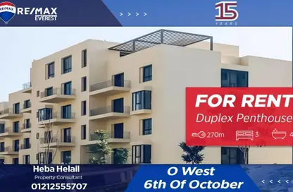 Penthouse - 3 Bedrooms - 4 Bathrooms for rent in O West - 6 October Compounds - 6 October City - Giza