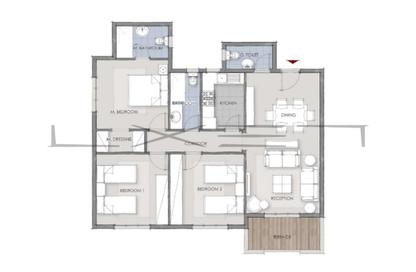 Apartment - 3 Bedrooms - 3 Bathrooms for sale in Mountain View 1.1 - 5th Settlement Compounds - The 5th Settlement - New Cairo City - Cairo Apartment - 3 Bedrooms - 3 Bathrooms for sale in Mountain View 1.1 - 5th Settlement Compounds - The 5th Settlement - New Cairo City - Cairo