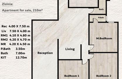 Apartment - 3 Bedrooms - 2 Bathrooms for sale in Kasr Al Safa St. - Zezenia - Hay Sharq - Alexandria