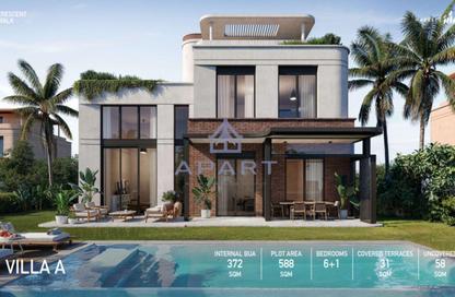 Villa - 4 Bedrooms - 5 Bathrooms for sale in Crescent Walk - 5th Settlement Compounds - The 5th Settlement - New Cairo City - Cairo
