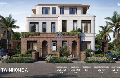 Villa - 4 Bedrooms - 5 Bathrooms for sale in Crescent Walk - 5th Settlement Compounds - The 5th Settlement - New Cairo City - Cairo