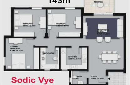Apartment - 3 Bedrooms - 2 Bathrooms for sale in Vye Sodic - New Zayed City - Sheikh Zayed City - Giza