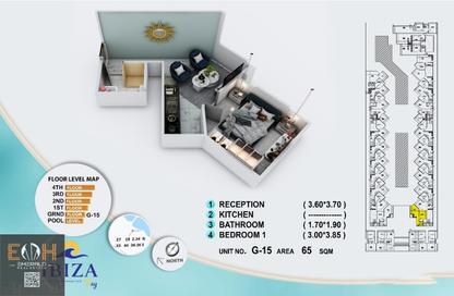 Apartment - 1 Bedroom - 1 Bathroom for sale in Al Ahyaa District - Hurghada - Red Sea