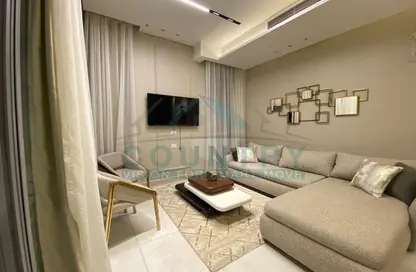 Apartment - 1 Bedroom - 2 Bathrooms for rent in Aljazi Marriott Residences - Mohamed Naguib Axis - North Investors Area - New Cairo City - Cairo